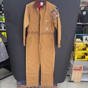 Carhartt Men's Tan and Brown Work Coverall